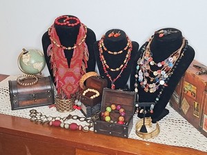 All Vintage Jewelry Lot With Belt