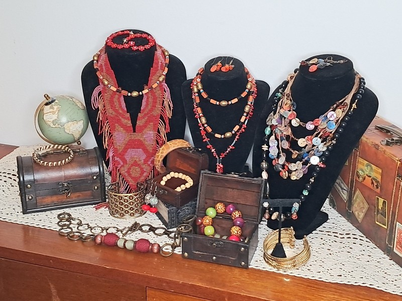 All Vintage Jewelry Lot With Belt