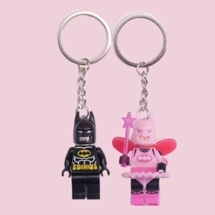 HOT Exclusive Pink Fairy Batman Lego Keychain Couple Gift New 0.99 Free to give