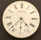 Antique 1903 Waltham Seaside 1890 Pocket Watch Movement Parts/Repair 6s 7j USA