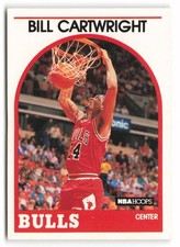 1989-90 Hoops #255 Bill Cartwright Chicago Bulls
