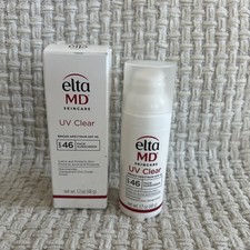 Elta MD UV Clear Broad-spectrum Facial Sunscreen SPF46 1.7oz Exp 7/28 New Box
