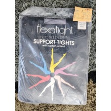 VTG. flexatight body by Gilda SUPPORT tights 5001 PEWTER SMALL