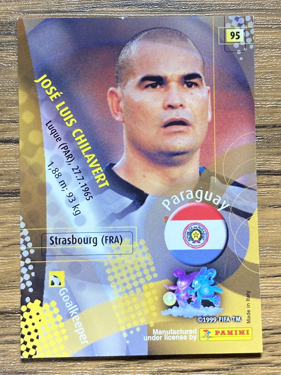 Panini 2002 World Cup Card No.95 Jose Luis Chilavert Paraguay