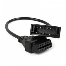 16" OBD1 to OBD2 GM Adapter Cable for Most Cars, 12Pin Male to 16Pin Female 