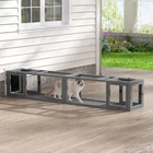 COZIWOW Wooden Cat Play Tunnel with Platforms | Multi-Combination Cat Run