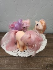 3 Vintage G1 My Little Pony Ponies