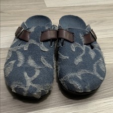 DR. ANDREW WEIL Blue WOOL Orthaheel CLOGS US Women's Size 9 Made In Spain