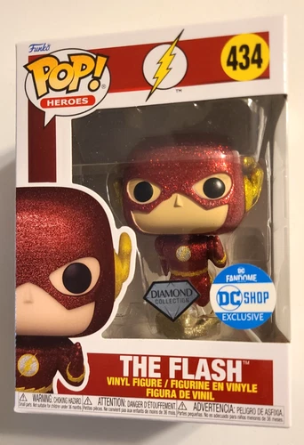 Funko Pop DC #434 The Flash Diamond Collection, DC Shop Exclusive