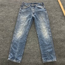 Dickies Jeans Mens Size 32x32 Blue Relaxed Straight Leg Cotton Denim Workwear
