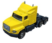 Matchbox 1991 Ford Aeromax 1:97 Yellow Semi T...