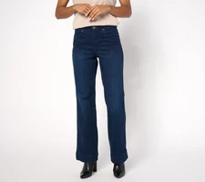 Belle by Kim Gravel Regular TripleLuxe Denim Dressy Trouser Jeans Dark Indigo 14