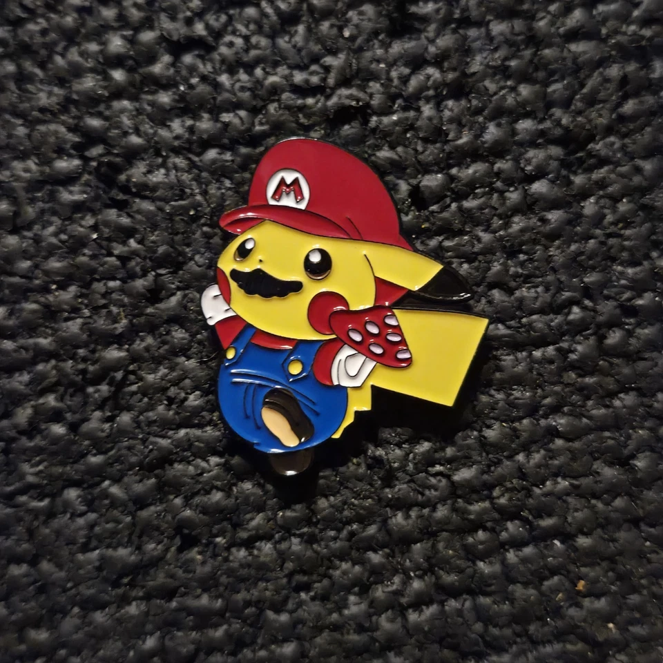 Mario Pikachu Hat Pin - Image 1 of 1