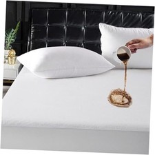 Size Waterproof Mattress Protector - 100 Waterproof Fitted with King White