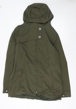 Sprayway Damen Parka Jacke grün mit Kapuze Größe 14 gefüttert wasserabweisend