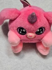 Pink Unicorn Fantasy Plush   Small Size   Glitter Horn   Excellent Condition