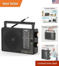 Large Speaker Portable Radio with Excellent Sound - Ideal for Seniors  Families