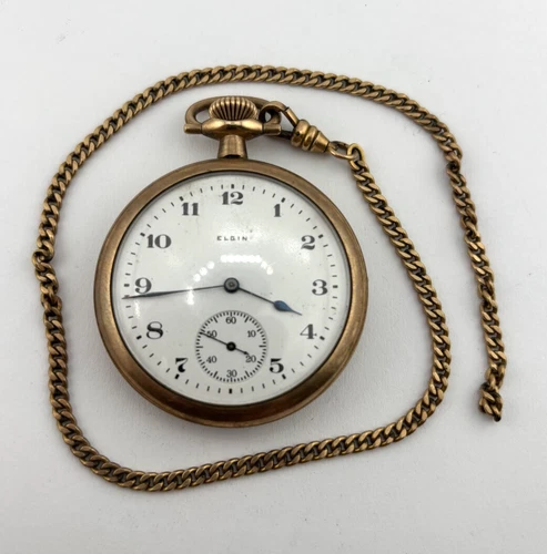 Elgin 1920 Antique Mechanical Pocket Watch  7J   16s   22257529   NON-WORKING