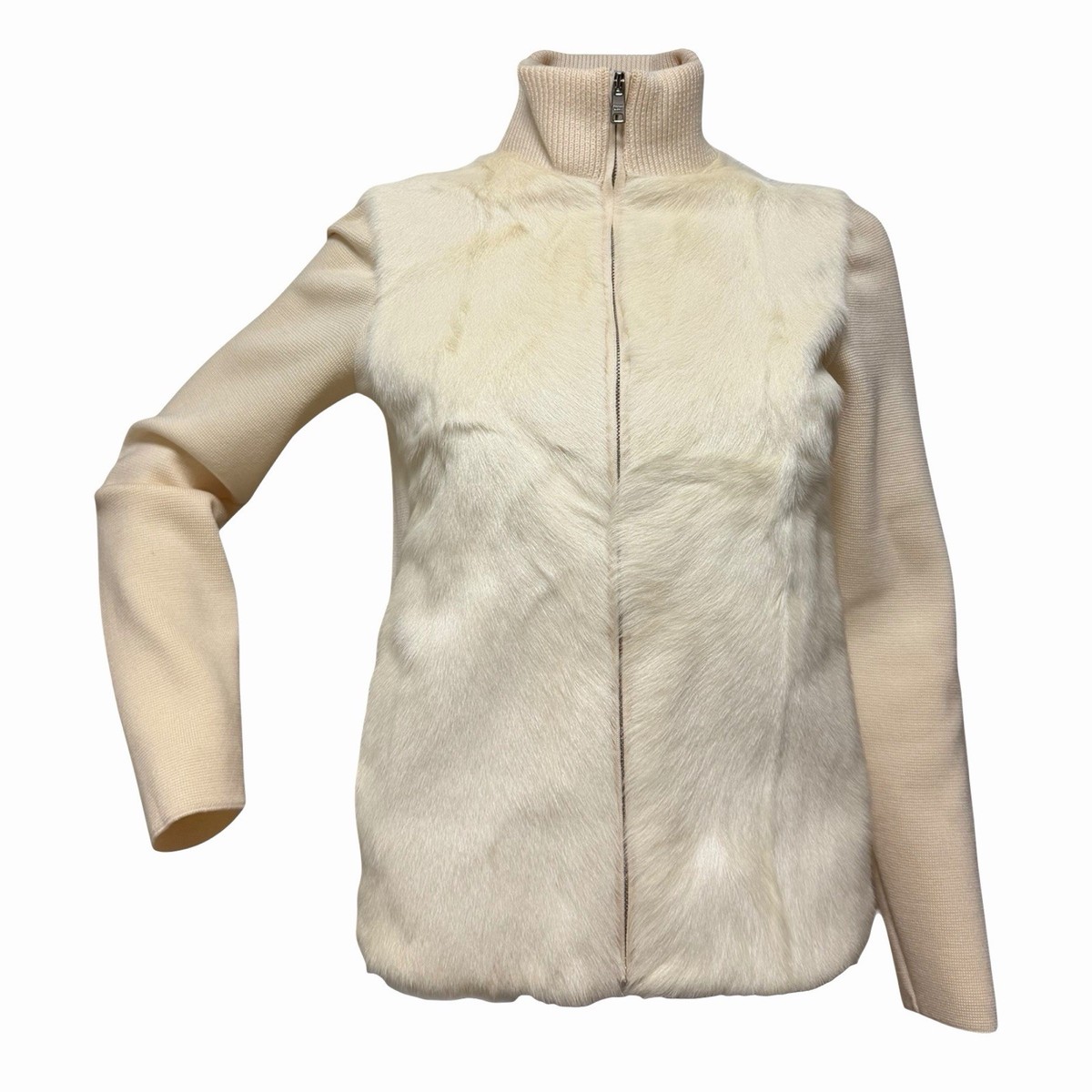PRADA Fall Winter 2014 Goat Fur Zip-Up Jacket | eBay