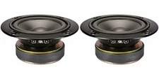 5" Midrange Speakers Sealed 8ohm Pro Home Audio Mid Vocal Voice PAIR (2) NEW