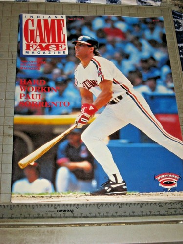 Cleveland Indians Baseball 1993 Game Face Vol 7 n.2 rivista MLB usato  - Foto 1 di 10