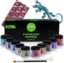 16 Piece Lot Chameleon Color Shift Mica Powder , Glow in the Dark Epoxy Resin