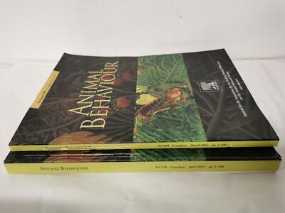 Animal Behaviour Journal Vol 209 & 210 Complete March/Apr 2024