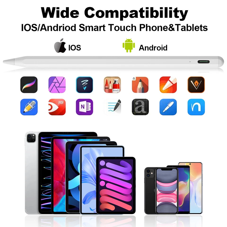 Lápiz óptico pantallas táctiles lápiz para iPhone/tabletas/iPad/Samsung Android/ iOS Foto 2 de 4