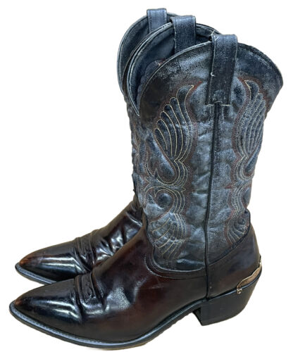 Vtg Abilene Brown Mahogany Leather Western Cowboy… - image 1
