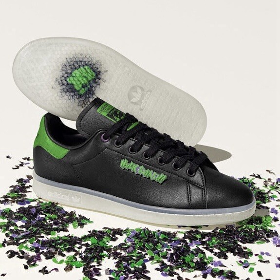 Мужские кроссовки Adidas Stan Smith 7,5 размера, теннисные туфли, черные кроссовки #708