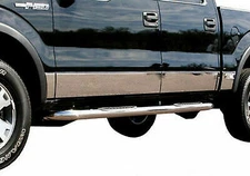 2009-2014 Ford F-150 Crew Cab Chrome Rocker Panel Chrome 12Pc 7" Body Molding