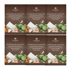 Herbal foot soak bags to relax muscles and reduce pain and fatigue 18g x6