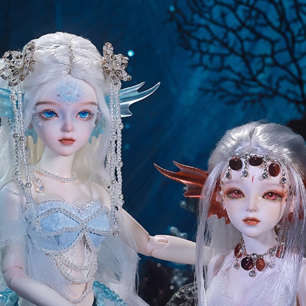 YU  ドール Mermaid 1/4 BJD 球体関節人形 ハンドメイド 1/4 Full Set BJD Doll Girl Doll Mermaid Styling Resin SD Ball