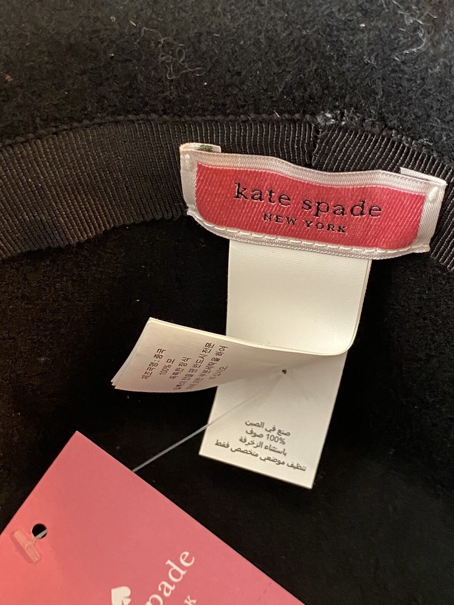 Kate Spade New York Black faux Pearl Wool Cloche Hat NEW! Kate Spade New York Black - Pearl Cloche Hat - One Size  main image 3