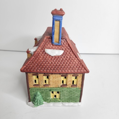 Vintage Dickens Ebenezer Scrooge House Lighted Porcelain Collectible - Picture 2 of 9