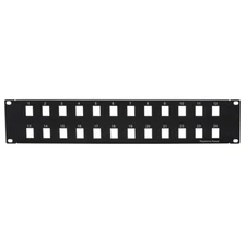 2U 19" 24 port Blank Panel for Keystone Jack