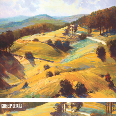 42W''x36H'' LONG SHADOWS by ATHANASE PELL - ARIEL VILLAGE HILLS CHOICES of CANVAS