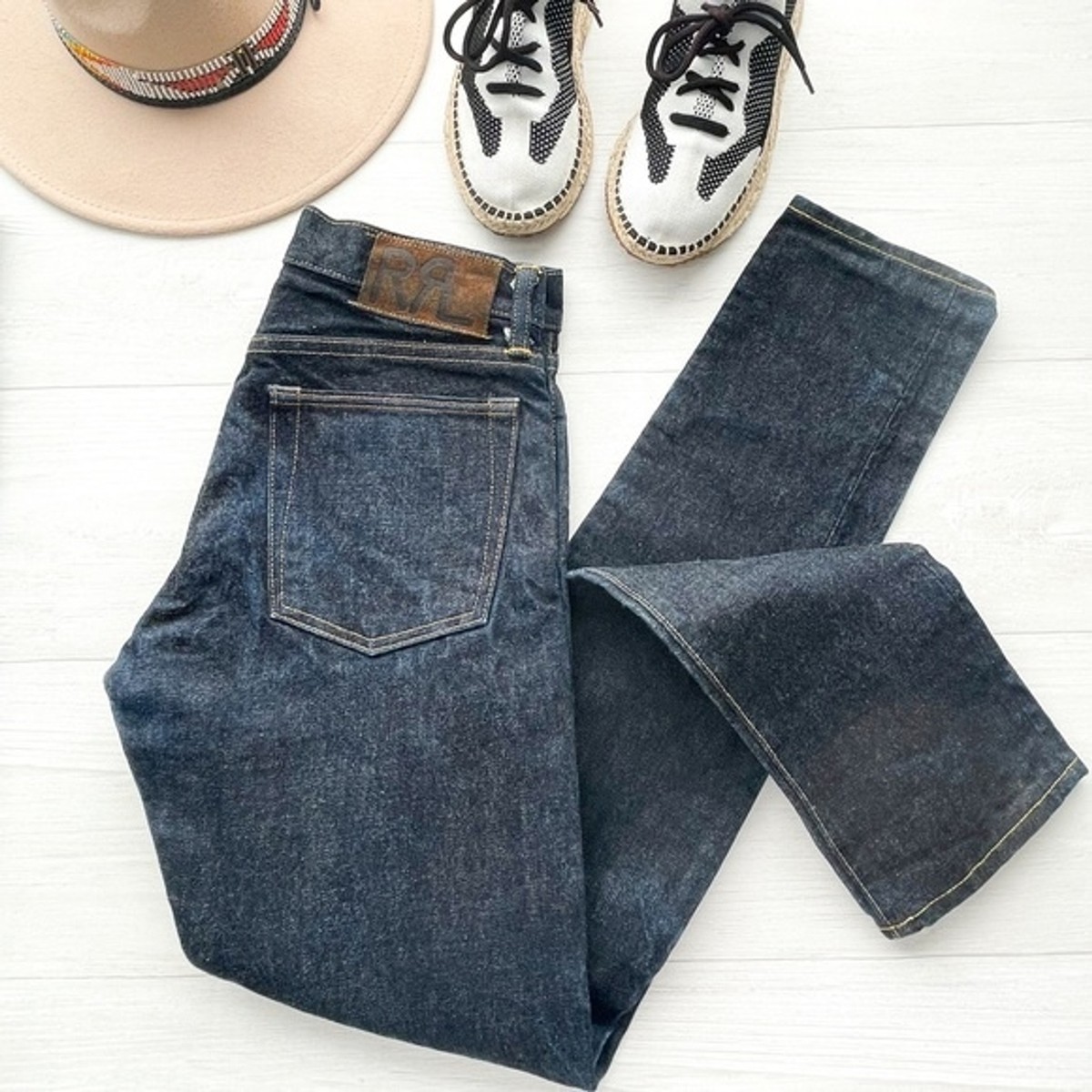 RRL DOUBLE RL RALPH LAUREN Slim Narrow Fit Jeans Selvedge RRL DOUBLE RL RALPH LAUREN Slim Narrow Fit Jeans Selvedge