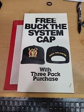 Bucks Cigarettes Buck The System Cap/Hat New/Unused N.I.B.