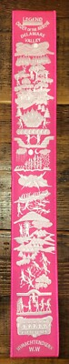 Boy Scout BSA OA Lodge Order of the Arrow Legend Sash Patch White/Pink