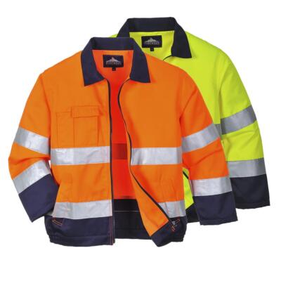 Portwest Madrid Hi-Vis Kontrastbomberjacke TX70