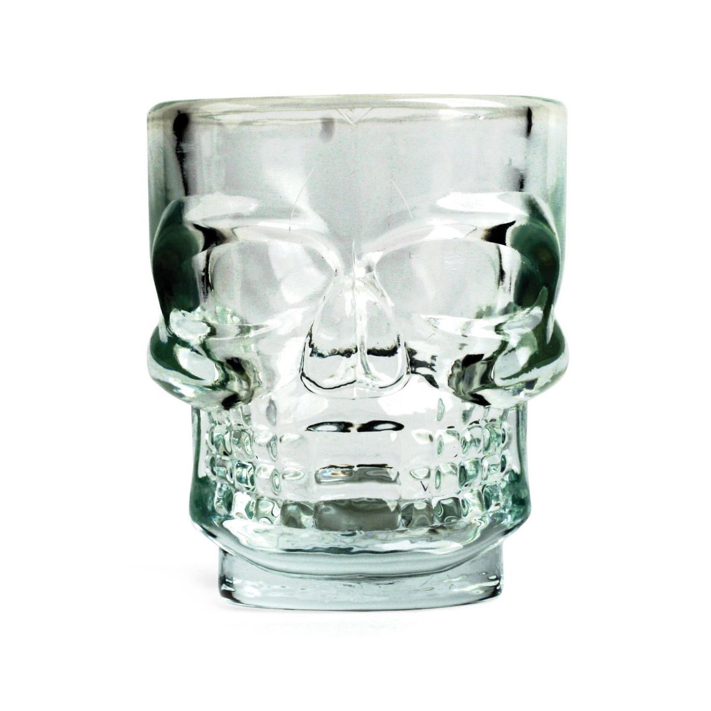 Kikkerland Skull Shot Glasses Novelty Shooters Set Adult Drinking Bar Fun Party