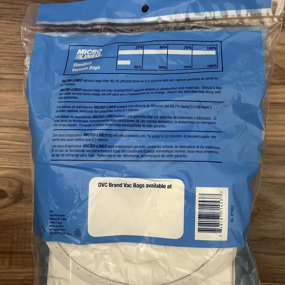 12PK Vacuum Paper Bags for Compact, Tristar Tank Generic Part 471453 - Image 4 of 4