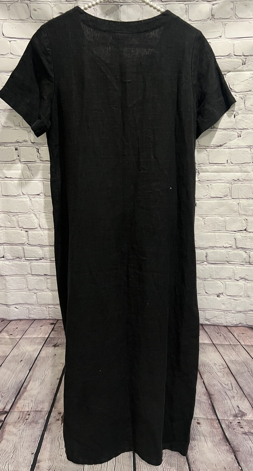 Studio Ease Black Starfish Shell Print Side Butto… - image 2