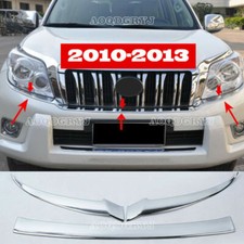 Parachoques delantero para Toyota Prado 2010-2013 faros parrillas borde ceja inferior 3 piezas