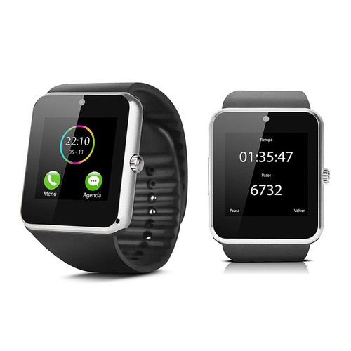 Smartwatch Orologio Collegato Per Argento Per Smartphone Android IPHONE  Nuovo | eBay