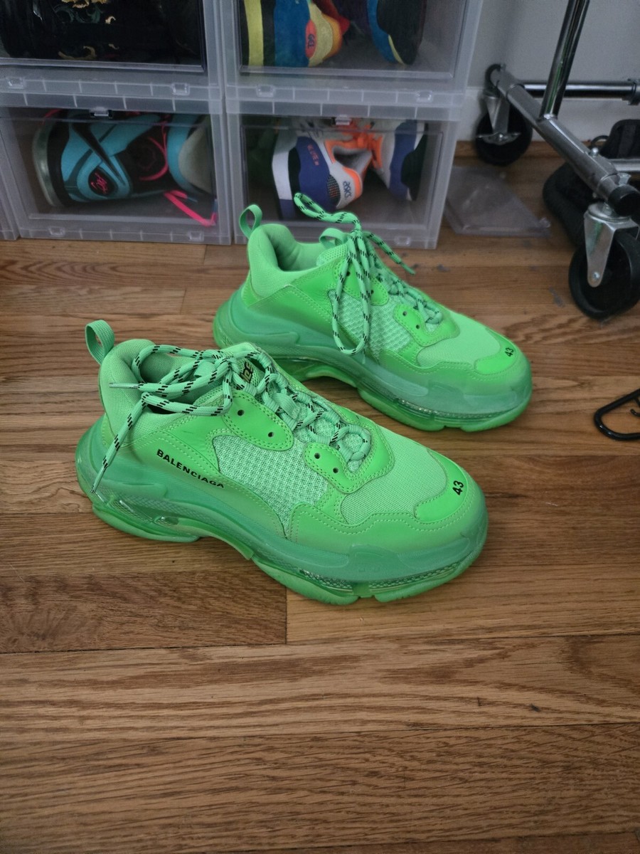 靴 BALENCIAGA triple s neon green 42 Balenciaga | Triple S | Neon Green – PashionShoe
