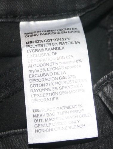Pantalones de mezclilla Chico's So Slimming Girlfriend ajustados al tobillo negros bordados talla 00R - Imagen 9 de 11