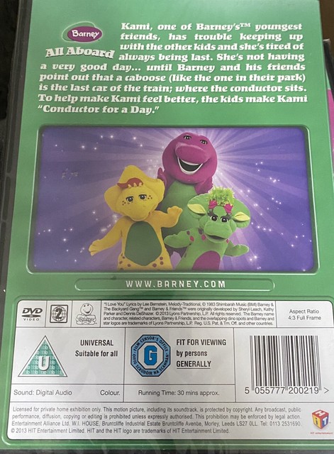 Barney Friends All Aboard Dvd 13caboose Train Conductordinosaur For Sale Online Ebay