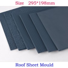 2x Roof Tile Sheet Mould Scale Model Scenery Textured Building Crafts 295*198mm